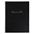 EXACOMPTA Livre d'or Balacron avec titre 100 pages blanches - 27x22 cm vertical - Noir - 1