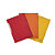 EXACOMPTA Lot de 3 chemises à élastiques 3 rabats carte lustrée 400g/m2 - A4 - Soleil - 4