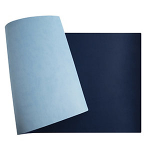 Exacompta Sous-mains souple 40 x 80cm - Bleu marine / Ciel