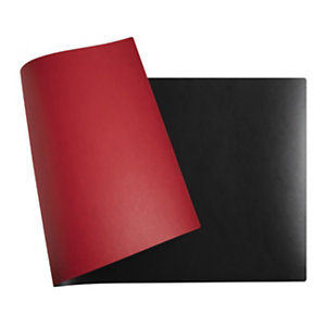 Exacompta Sous-mains souple 40 x 80cm - Noir / Rouge