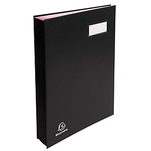 Exacompta Manager Portafirmas en PVC A4 de 150 hojas y 20 compartimentos en negro Exacompta Manager Portafirmas en PVC A4 de 150 hojas y 20 compartimentos en negro