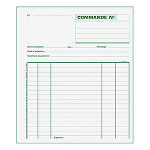 Exacompta Manifold COMMANDES - 21 x 18 cm - 50 feuilles autocopiantes 3 exemplaires