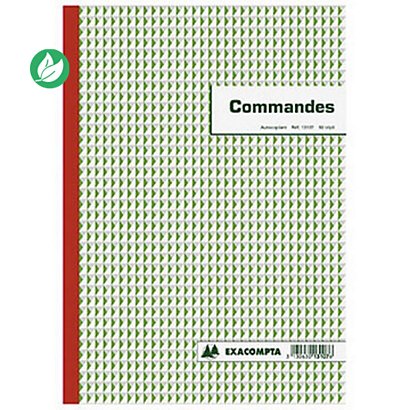 Exacompta Manifold COMMANDES - 29,7 x 21 cm - 50 feuilles autocopiantes 3 exemplaires - 1