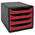 EXACOMPTA Module de classement Big Box 4 tiroirs Iderama - Rouge carmin - 2