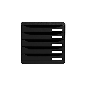 Exacompta Module de classement Big Box 5 tiroirs - corps et tiroirs noir Exacompta Module de classement Big Box 5 tiroirs - corps et tiroirs noir