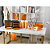 EXACOMPTA Module de classement Big Box Plus 5 tiroirs Iderama - Orange brillant - 5