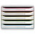 EXACOMPTA Module de classement Big Box Plus horizon 5 tiroirs Black Office - Blanc/arlequin - 1