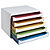 EXACOMPTA Module de classement Big Box Plus horizon 5 tiroirs Black Office - Blanc/arlequin - 4