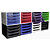 EXACOMPTA Module de classement Ecobox Office 4 tiroirs - Palette de 32 pièces assorties - Couleurs assorties - 3