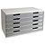 EXACOMPTA Module de classement Modulo Office 5 tiroirs A3 - Granit - 1