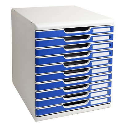 EXACOMPTA Module de classement Modulo Office10 tiroirs fermés - Bleu - 1