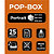 EXACOMPTA Module de classement Pop-Box 4 tiroirs Black Office - Noir/arlequin - 4