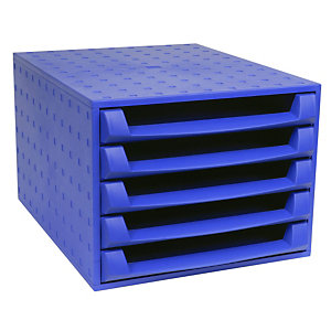 EXACOMPTA Module de classement The Box Forever - Bleu Cobalt