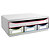 EXACOMPTA Module de classement Toolbox 4 tiroirs Black Office - Blanc/arlequin - 2