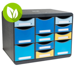 Exacompta Modulo Multi Bee Blue A4+, módulo 11 cajones, 270 x 355 x 271 mm, varios colores Exacompta Modulo Multi Bee Blue A4+, módulo 11 cajones, 270 x 355 x 271 mm, varios colores