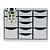 EXACOMPTA Moule de classement Storebox Multi 11 tiroirs Office - Gris lumière - 2