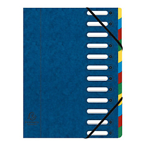 Exacompta Nature Future® Harmonika® Raccoglitore a scomparti con Dorso espandibile e Finestrelle incorporate Formato A4 Capacità 600 fogli 12 scomparti 240 x 320 mm Cartoncino Blu Exacompta Nature Future® Harmonika® Raccoglitore a scomparti con Dorso espandibile e Finestrelle incorporate Formato A4 Capacità 600 fogli 12 scomparti 240 x 320 mm Cartoncino Blu