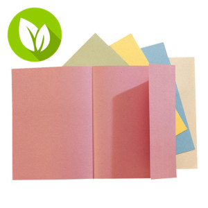 Exacompta Nature Future® Jura 160 Subcarpeta con 1 solapa en cartón prensado 200 hojas tamaño A4 de 240 x 320 mm colores pastel variados