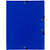 Exacompta Opaque Carpeta de gomas y 3 solapas, A4, 150 hojas, polipropileno, azul - 1