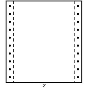 Exacompta Papier Listing 240 x 305 mm  Blanc 3 plis autocopiants : 56+53+57g/m² - Carton de 1000 Feuilles