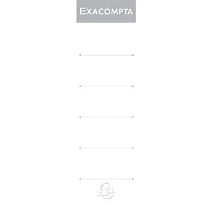 EXACOMPTA Paquet 10 étiquettes classeur a levier dos de 70mm - Blanc