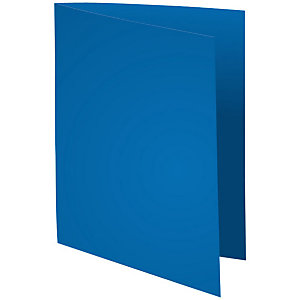 Exacompta Paquet de 100 chemises Flash 220 teintes vives coloris bleu foncé, format 320x24 cm