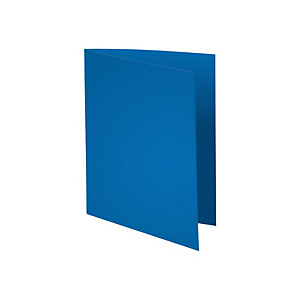 EXACOMPTA Paquet de 100 chemises Flash 220 teintes vives coloris bleu foncé, format 320x24 cm