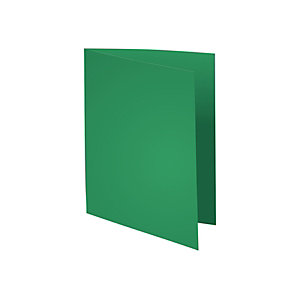 Exacompta Paquet de 100 chemises Flash 220 teintes vives vert foncé, format 320x24 cm