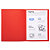 EXACOMPTA Paquet de 100 chemises Forever® 220 100% recyclé - 24x32cm - Rouge - 4