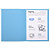 EXACOMPTA Paquet de 100 chemises FOREVER en carte recyclée 220 g. Coloris bleu foncé - 3