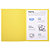 EXACOMPTA Paquet de 100 chemises FOREVER en carte recyclée 220 g. Coloris jaune - 3