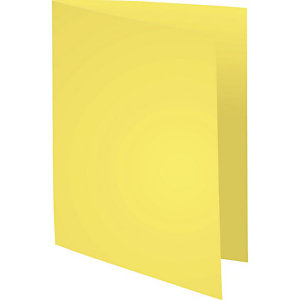 EXACOMPTA Paquet de 100 chemises FOREVER en carte recyclée 220 g. Coloris jaune