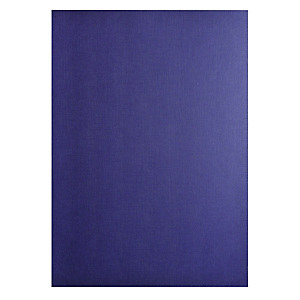 EXACOMPTA Paquet de 100 couvertures Grain toilé pour reliure A4 - Bleu foncé