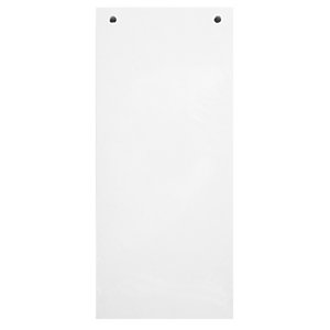 EXACOMPTA Paquet 100 fiches intercalaires horizontales unies perforées - 105x240mm - Blanc