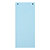 EXACOMPTA Paquet 100 fiches intercalaires horizontales unies perforées Forever - 105x240mm - Bleu clair - 1