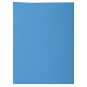 EXACOMPTA Paquet de 50 chemises 1 rabat ROCK''S 210 - 24x32cm - Bleu