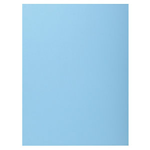 EXACOMPTA Paquet de 50 chemises 1 rabat SUPER 210 - 24x32cm - Bleu clair