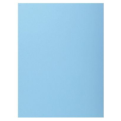 EXACOMPTA Paquet de 50 chemises 1 rabat SUPER 210 - 24x32cm - Bleu clair - 1