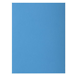 EXACOMPTA Paquet de 50 chemises 2 rabats ROCK''S 210 - 24x32cm - Bleu