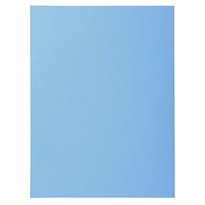 EXACOMPTA Paquet de 50 chemises 2 rabats SUPER 210 - 24x32cm - Bleu clair - 1