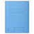EXACOMPTA Paquet de 50 chemises imprimées 2 rabats SUPER 210 - 24x32cm - Bleu clair - 1