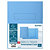 EXACOMPTA Paquet de 50 chemises imprimées 2 rabats SUPER 210 - 24x32cm - Bleu clair - 3