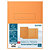 EXACOMPTA Paquet de 50 chemises imprimées 2 rabats SUPER 210 - 24x32cm - Orange - 3
