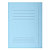 EXACOMPTA Paquet 50 chemises imprimées 3 rabats SUPER 210 - 24x32cm - Bleu clair - 1