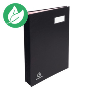 Exacompta Parapheur Manager A4, 150 feuilles, 20 compartiments, PVC, noir Exacompta Parapheur Manager A4, 150 feuilles, 20 compartiments, PVC, noir