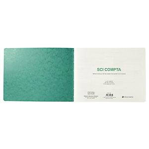 EXACOMPTA Piqûre 24x32cm - SCI Compta 80 pages - Couleurs assorties