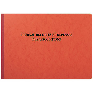 EXACOMPTA Piqûre 27x38cm - Journal des Recettes Dépenses des Associations 80 pages