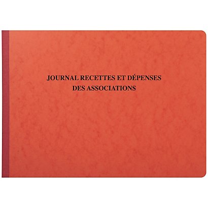 EXACOMPTA Piqûre 27x38cm - Journal des Recettes Dépenses des Associations 80 pages - 1