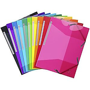 Exacompta Pochette Iderama A4 en polypropylène - 250 feuilles - Coloris assorties - Lot de 10 Exacompta Pochette Iderama A4 en polypropylène - 250 feuilles - Coloris assorties - Lot de 10