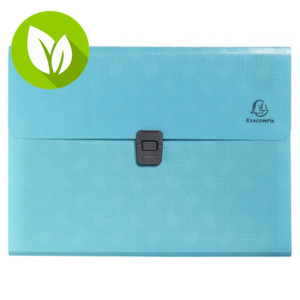 EXACOMPTA Pop’N Co Clasificador Pocket, 13 compartimentos, polipropileno reciclado, 330 x 240 cm, color cyan EXACOMPTA Pop’N Co Clasificador Pocket, 13 compartimentos, polipropileno reciclado, 330 x 240 cm, color cyan